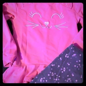 Kitty cat sweater and pants set